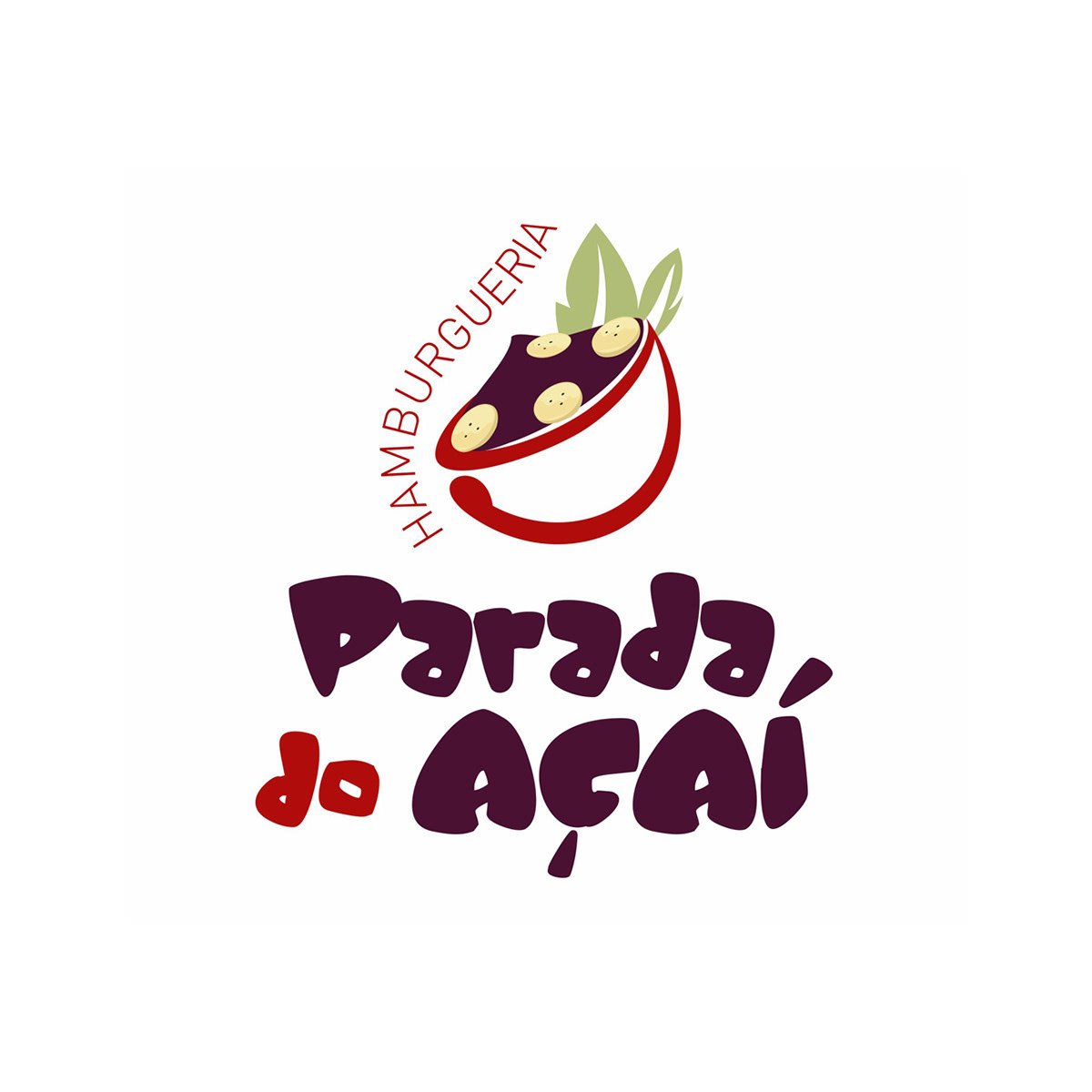 Marca desenvolvida para uma loja de açaí.