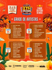 Programação Ita Pedro 2026